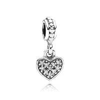 Шарм сердце PANDORA Pave Heart