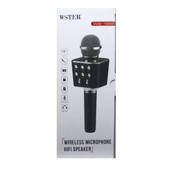 Безпровідний мікрофон караоке Wster WS-1688 Black iC227