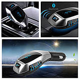Автомобільний FM модулятор трансмітер Bluetooth HZ, H20BT c пультом iC227, фото 4