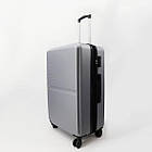 Валіза дорожня 3 в 1 трійка на колесах ABS пластик у різних кольорах Cans Чорна, фото 3