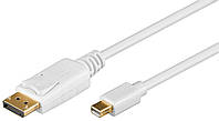 Кабель монітора-сигнальний Lancom DisplayPort-mini M M 1.8m v1.2 4K30Hz D5.0mm Gold білий (7 IS, код: 7455398