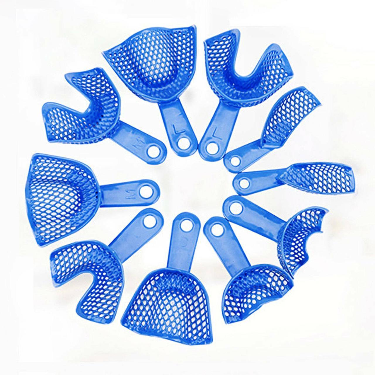 Ложки металічні відбиткові з полімерним покриттям (набір 10 шт)