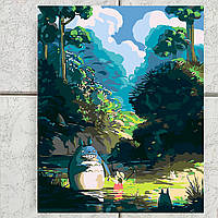 Картина по номерами аниме Тоторо (40*50) (Studio Ghibli)