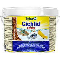 Сухий корм для акваріумних риб Tetra в паличках Cichlid Sticks 10 л (для всіх цихлід) l