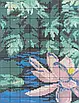 Набір для вишивання за нанесеною на канву схемою  "Purple lotus ". AIDA 14CT printed , 32*61 см, фото 6