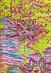 Набір для вишивання за нанесеною на канву схемою  "Purple lotus ". AIDA 14CT printed , 32*61 см, фото 7