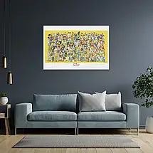 Плакат "Сімпсони, всі персонажі мультфільму, Simpsons", 40×60см, фото 3