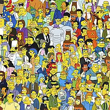 Плакат "Сімпсони, всі персонажі мультфільму, Simpsons", 40×60см, фото 3