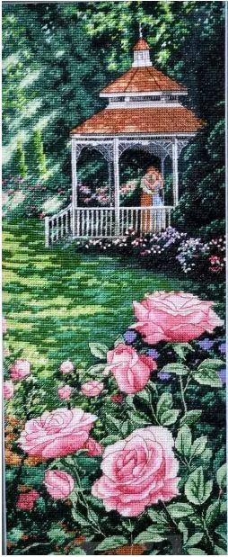 Набір для вишивання за нанесеною на канву схемою  "Like in heaven ". AIDA 14CT printed, 25*52 см