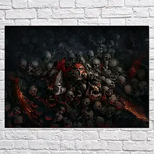 Плакат "Вархаммер 40000, Фінальне примирення, Warhammer 40000", 43×60см