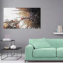 Плакат "Зошит смерті, Кіра і Рюк, Створення Адама, пародія, Death Note", 34×60см, фото 2