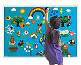 "Райдуга", іграшки з фетру на липучках до розвивальних килимків Wonderwall®, 26 елементів, фото 4