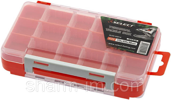 Коробка для принад Select Terminal Tackle Box SLHX-2001A двостороння 175x105x38 мм, фото 1