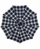 Парасолька автомат Lantana LAN952 на 9 спиць у клітку Темно-синій, фото 6