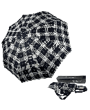 Парасолька автомат Lantana LAN952 на 9 спиць у клітку Темно-синій, фото 9