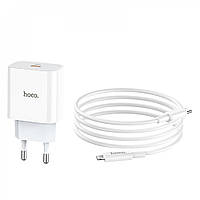 СЗУ и кабель Lightning Hoco - C76A Speed source » PD3.0 White
