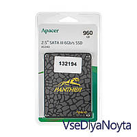 Жесткий диск 2.5" SSD 960Gb Apacer AS340 Panther Series, AP960GAS340G-1, TLC, SATA-III 6Gb/s, зап/чт. -