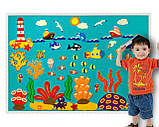 "Морські тварини", іграшки з фетру на липучках до набору Wonderwall® "Океан", 9 елементів, фото 9
