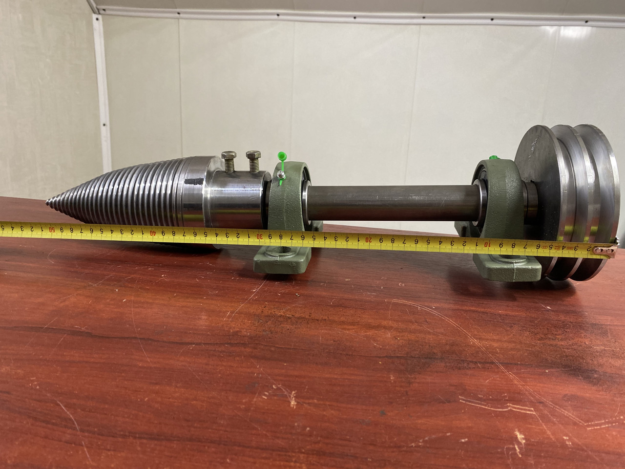 Дроворуб гвинтовий з шківом під ремінь (конус 100 мм), фото 1