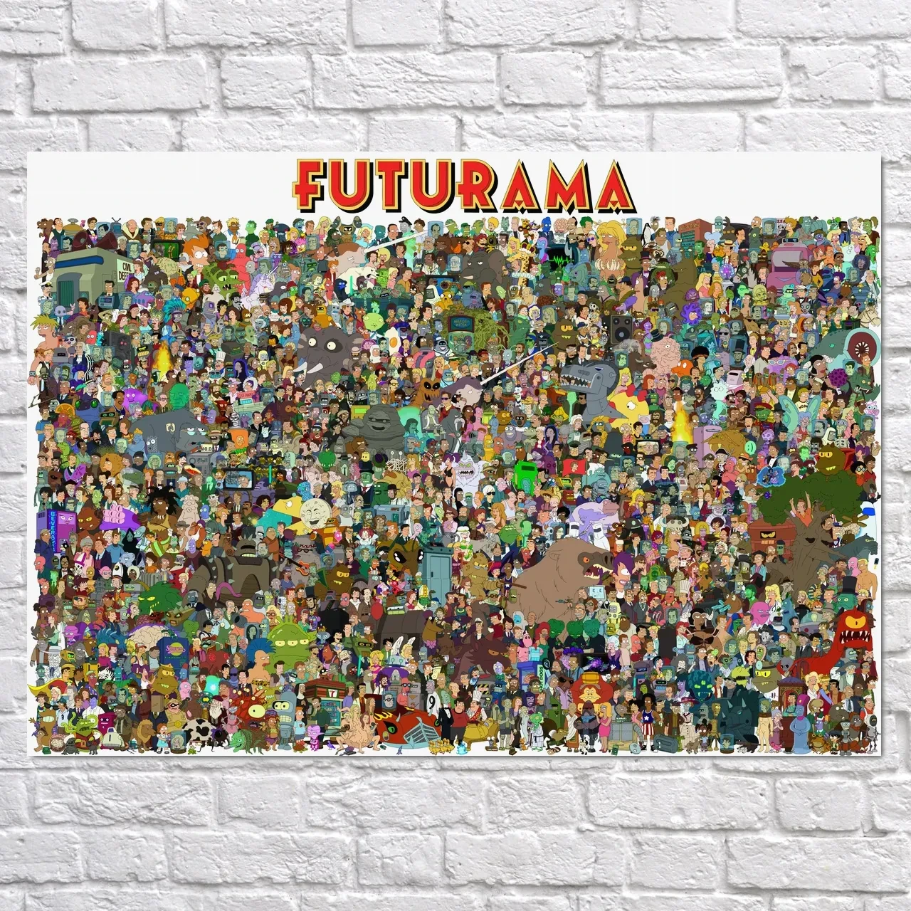 Плакат "Футурама, головні персонажі, Futurama", 43×60см