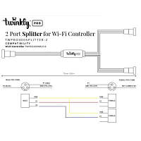 Гирлянда Twinkly PRO Сплиттер-разветвитель Pro, IP65, черный (TWPRO400SPLITTER-2)