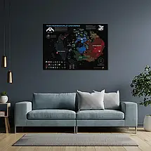 Плакат "Карта всесвіту гри Homeworld", 43×60см, фото 3