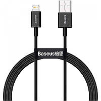 Кабель usb Baseus (CAGD000101) Jelly Liquid Silica Gel Fast Charging USB to Lightning 2.4A 2m Black