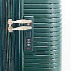 Валіза дорожня 3 в 1 трійка на колесах поліпропілен у різних кольорах Cans Персикова, фото 5