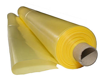 Плівка 80 мкм 3м*100м поліетиленова жовта для теплиць "Планета Пластик" стабілізація 24 місяці