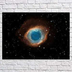 Плакат "Туманність Хелікс, Helix Nebula", 42×60см