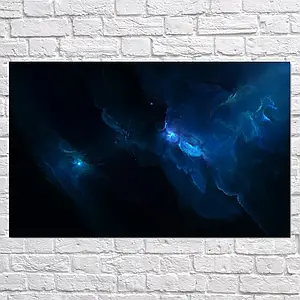 Плакат "Туманність Атлантида, Atlantis Nebula", 38×60см
