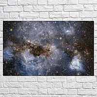 Плакат "Большое Магелланово Облако, галактика, Large Magellanic Cloud", 36×60см