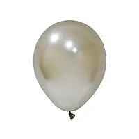 Воздушные шарики BALONEVI БЕЛОЕ-ЗОЛОТО (H41) ХРОМ 12" (30СМ)