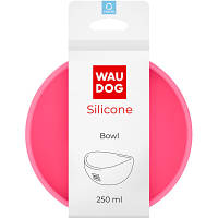 Посуда для кошек WAUDOG Silicone Миска 250 мл розовая (50817) - Топ Продаж!