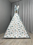 Вігвам для хлопчика Звірята та літачки БОНБОН Повний комплект, вігвам для дівчинки, дитячий вігвам, дитячий намет,вігвам для дітей, фото 3