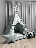 Дитячий вігвам Звірята та літачки БОНБОН Повний комплект, дитячий намет, вігвам для дітей, вігвам для хлопчика, фото 6