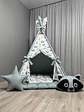 Дитячий вігвам Звірята та літачки БОНБОН Повний комплект, дитячий намет, вігвам для дітей, вігвам для хлопчика, фото 2