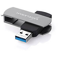 Флеш-накопичувач Exceleram USB флеш накопичувач 16GB P2 Series Gray/Black USB 3.1 Gen 1 (EXP2U3GB16)