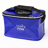 Сумка для риболовлі Sams Fish 30x20x25см водонепроникна синя