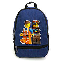 Рюкзак Лего 001 дитячий Cappuccinoys ( 001-blue) синій, розмір 28 х 13 х 35 см