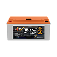 Акумулятор LP LiFePO4 25,6V - 60 Ah (1536Wh) (BMS 80A/40А) пластик LCD