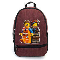 Рюкзак Лего 001 дитячий Cappuccinoys ( 001-red) бордовий, розмір 28 х 13 х 35 см