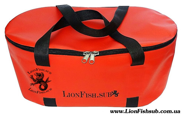 Сумка LionFish.sub Герметичне Складне Відро, щоб допомогти рибалкам та мисливцям у транспорті та зберіганні риби, 32 літри ПВХ
