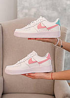 Кроссовки, кеды отличное качество Nike Air Force 1 LX WMNS White Pink Blue Размер 36