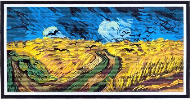 Набір для вишивання за нанесеною на канву схемою "Van Gogh 2". AIDA 14CT printed, 47*26 см