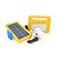 Переносний ліхтар RT908BT+Solar, 1+1 режим, Радіо+ Bluetooth колонка, вбудований акум, 3 лампочки 3 W, USB від