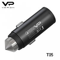 АЗУ Veron T05 QC3.0 Metal Car Charger -3A в блистере