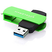 Флеш-накопичувач Exceleram USB флеш накопичувач 64GB P2 Series Green/Black USB 2.0 (EXP2U2GRB64)