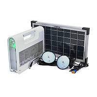 Портативний ліхтар BRAZZERS BRPF-CF80/18, Solar panel 18W, LiFePO4 — 80Wh, DC: 2x3.2V, USB:: 1x5V/2A, 2x6W Led