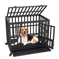 Клетка для собак VEVOR 95×65×81 см Клетка для собак из нержавеющей оцинкованной стальной трубы с